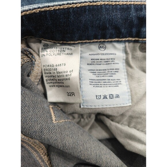 AG Adriano Goldschmied The Angel Jeans Womens 32R Blue Bootcut Flare Denim USA - Picture 12 of 14